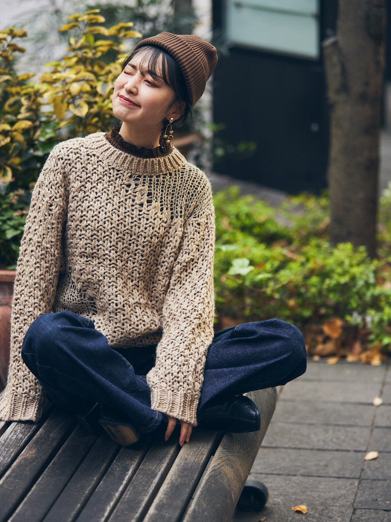 nuance hole knit
