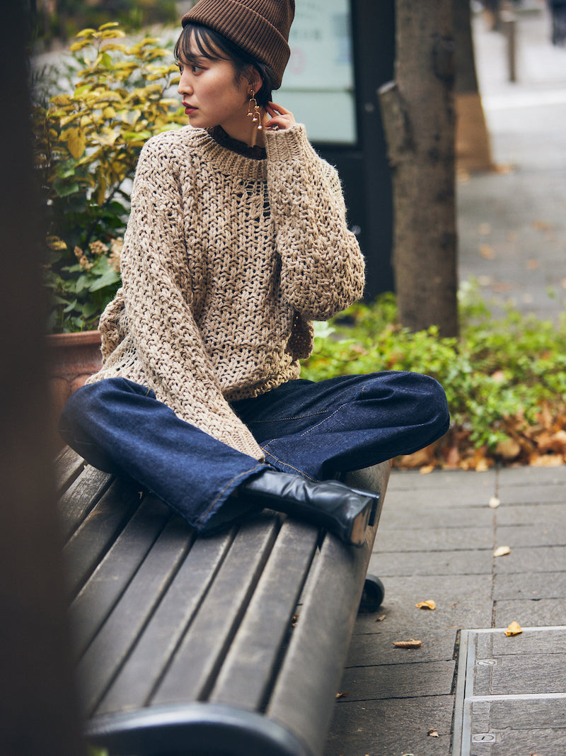 nuance hole knit