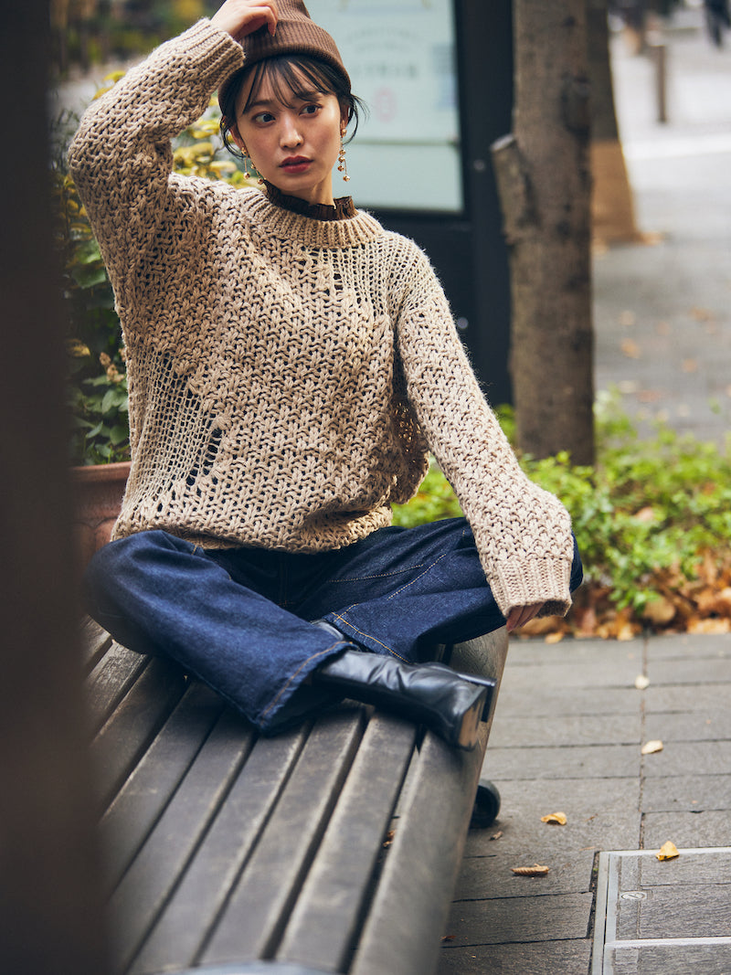 nuance hole knit