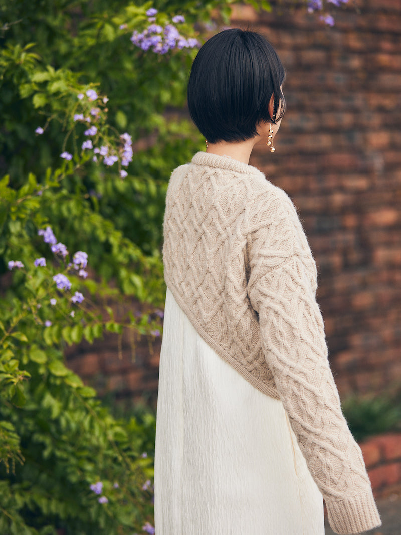 one shoulder knit