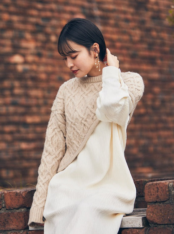 one shoulder knit