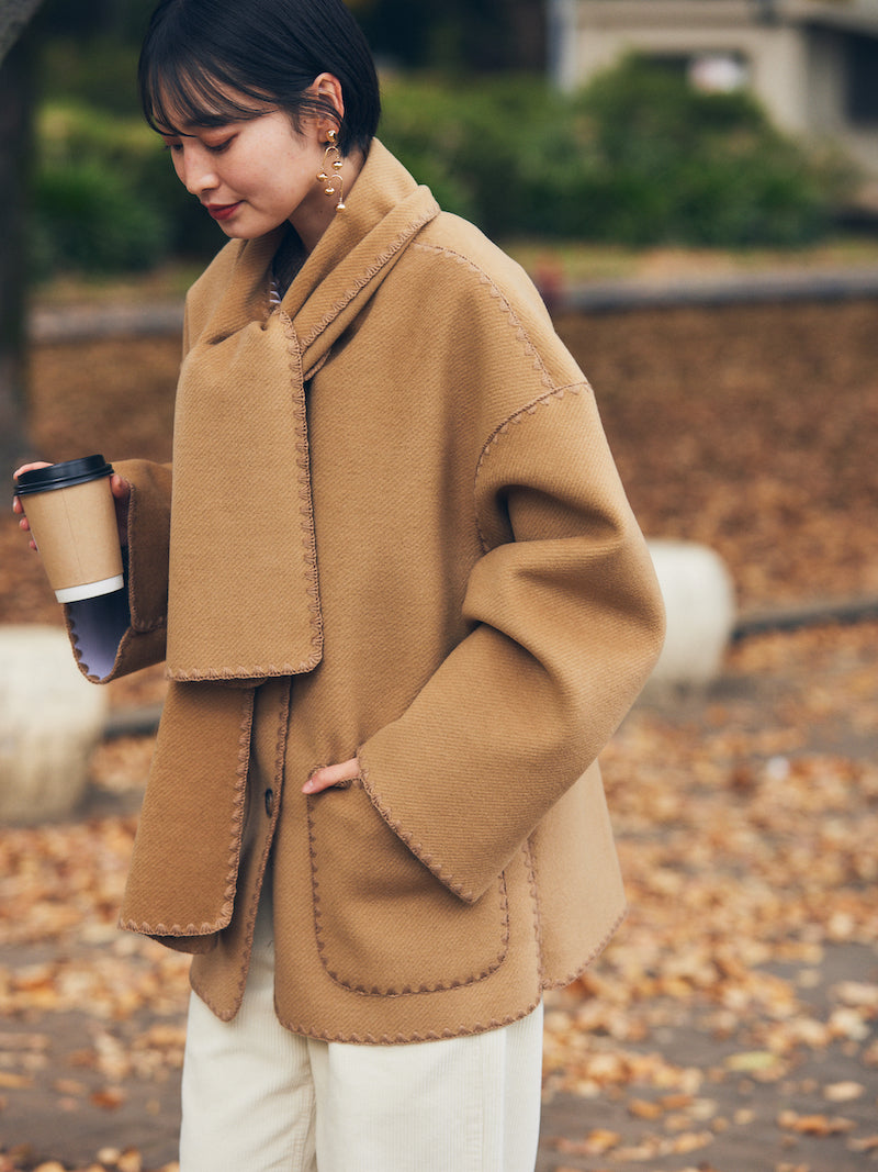 with stall coat【camel】