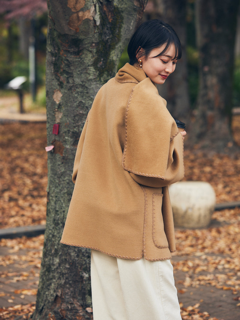 with stall coat【camel】