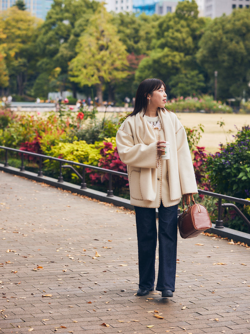 with stall coat【ivory】