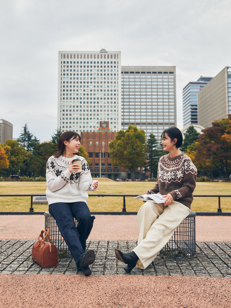 nordic knit pullover【ivory】