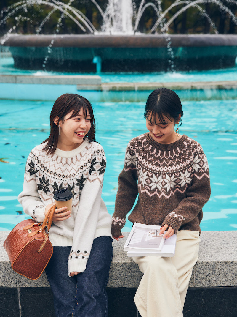 nordic knit pullover【ivory】