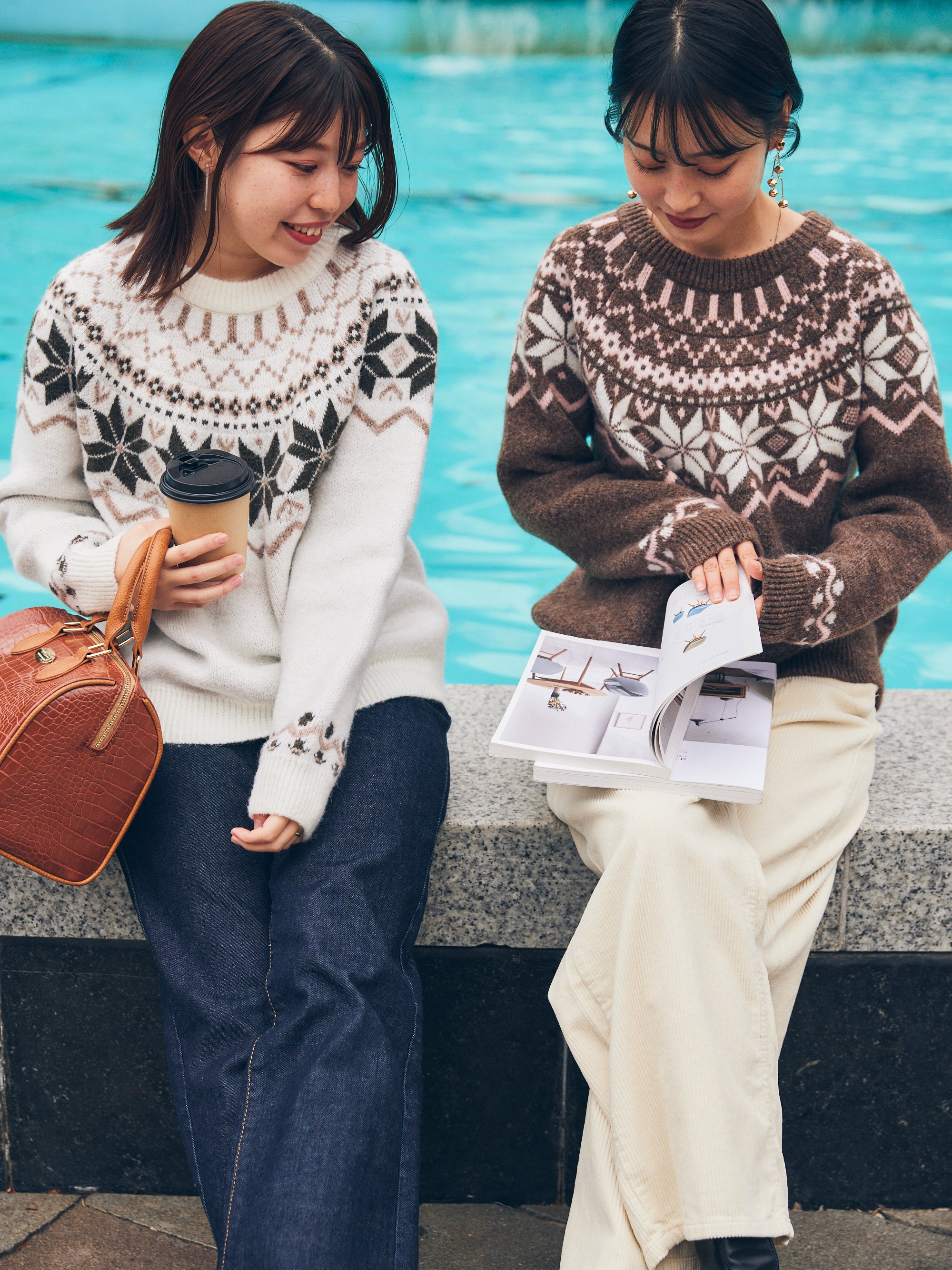 nordic knit pullover【ivory】
