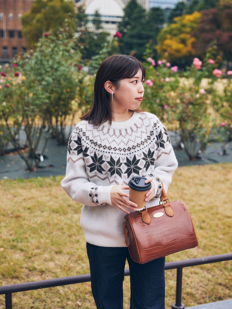 nordic knit pullover【ivory】