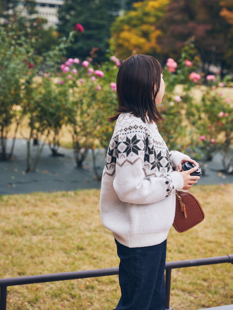 nordic knit pullover【ivory】