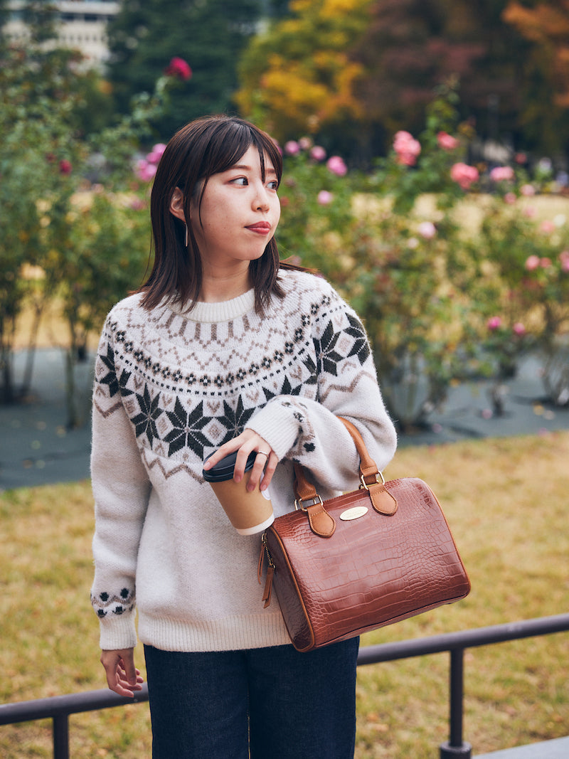 nordic knit pullover【ivory】