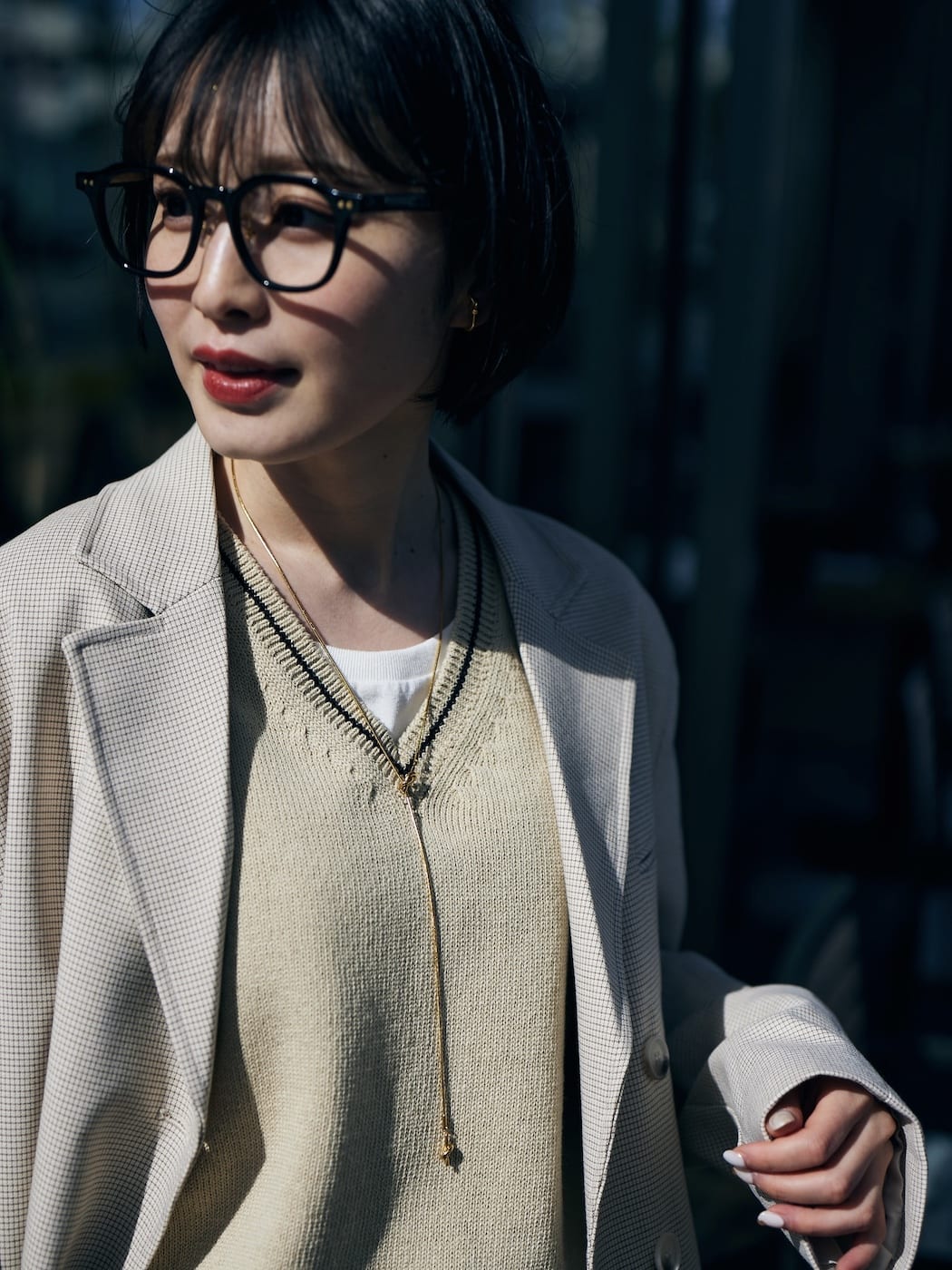 knot long necklace