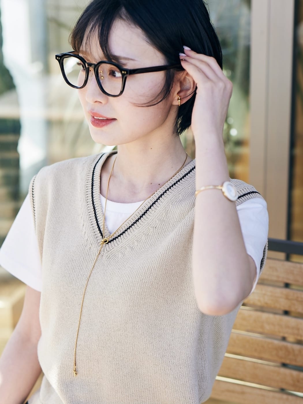 knot long necklace