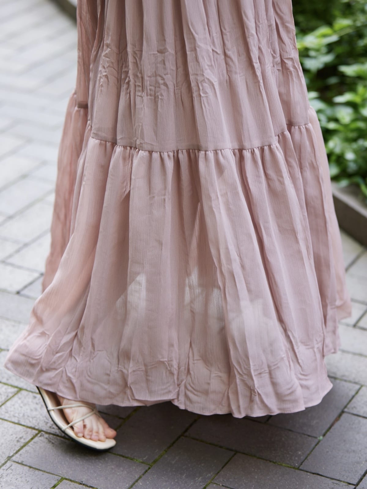 tiered fuwafuwa skirt