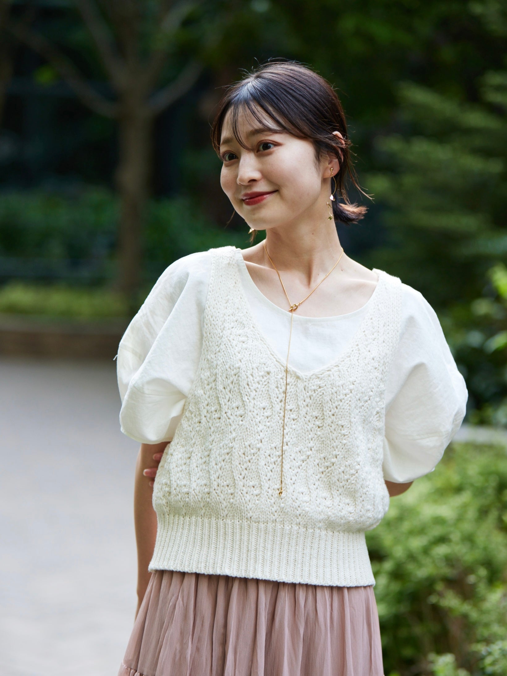 puff sleeve linen tops