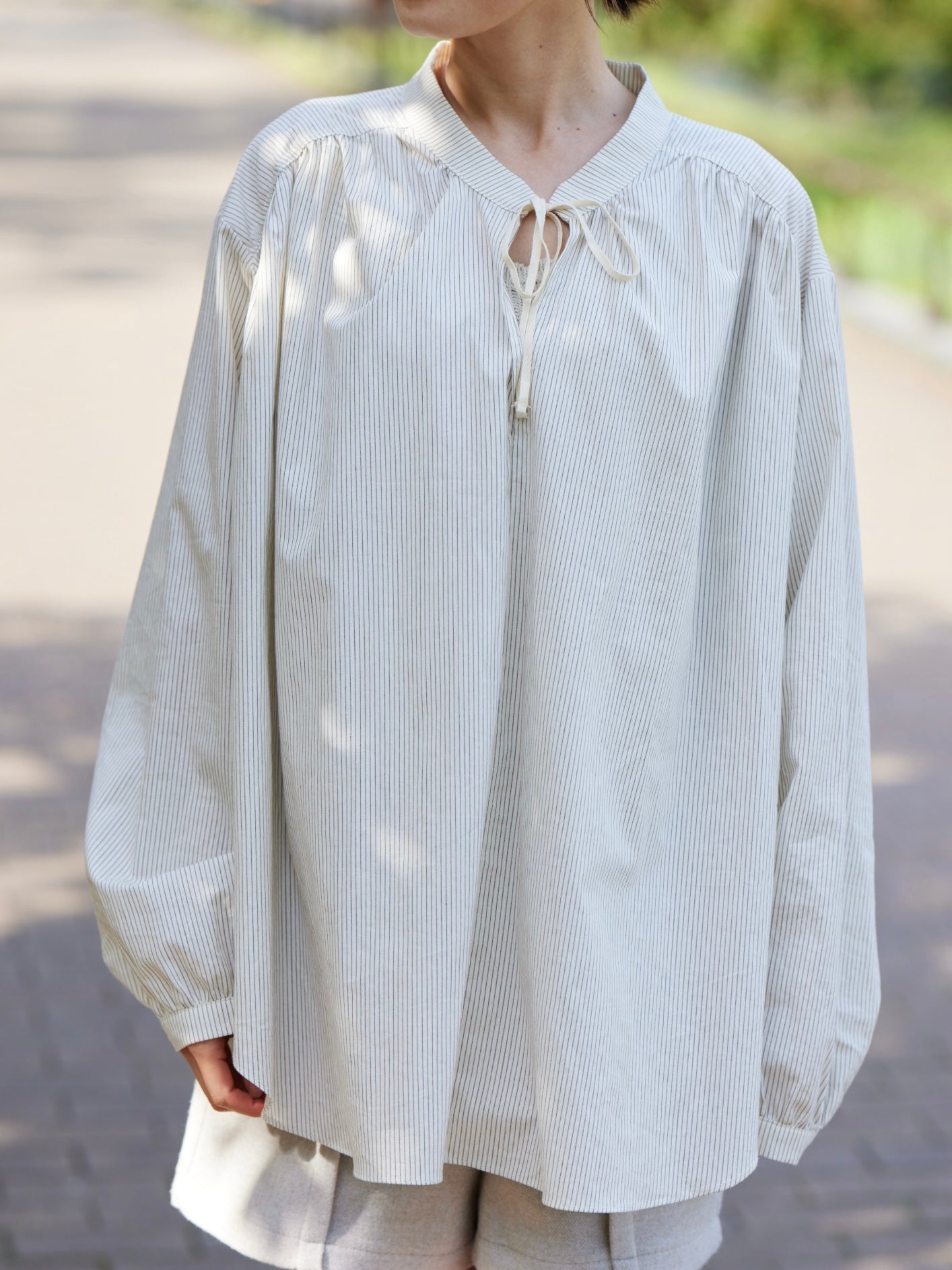 chiffon flare blouse
