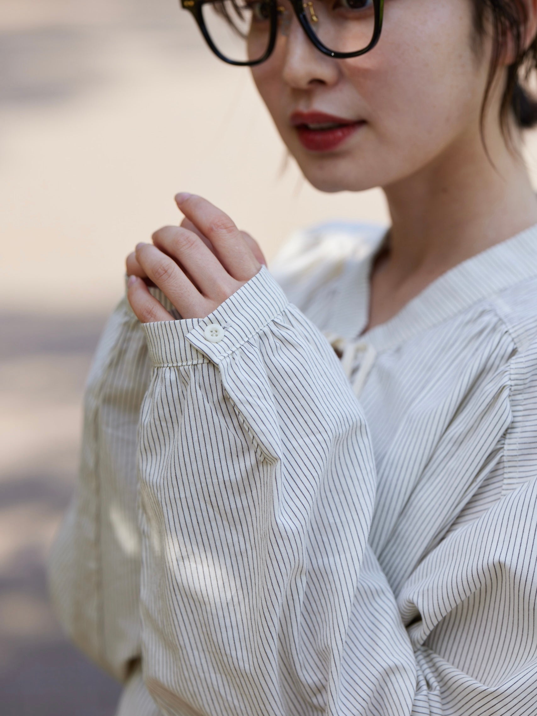 chiffon flare blouse