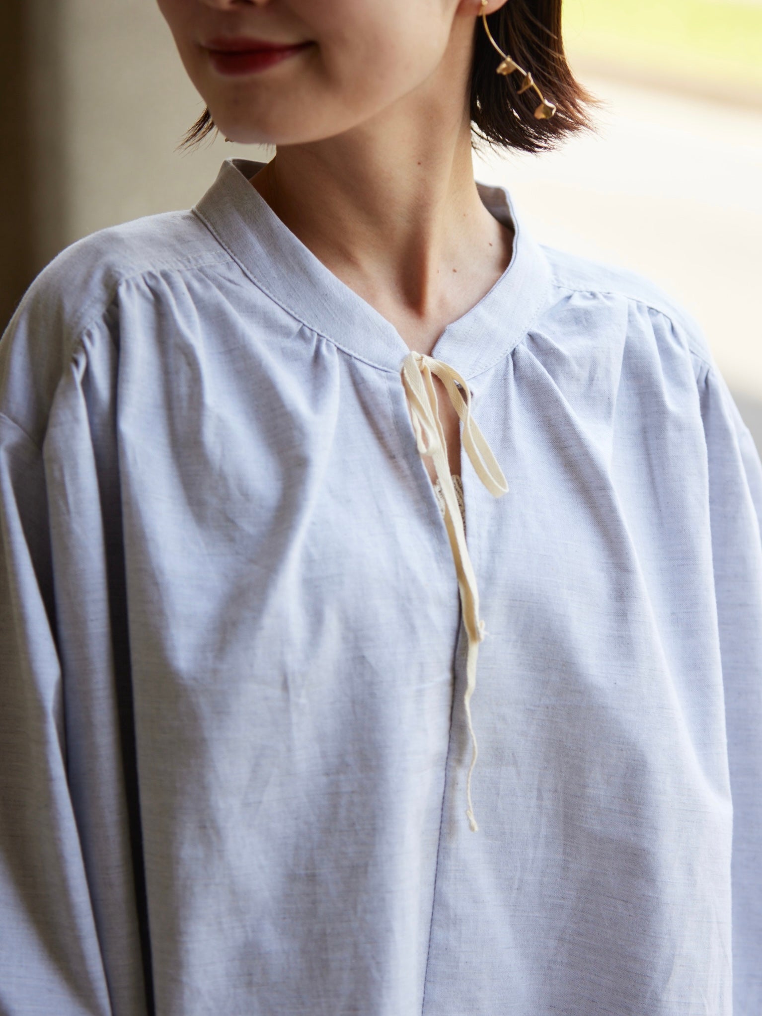 chiffon flare blouse