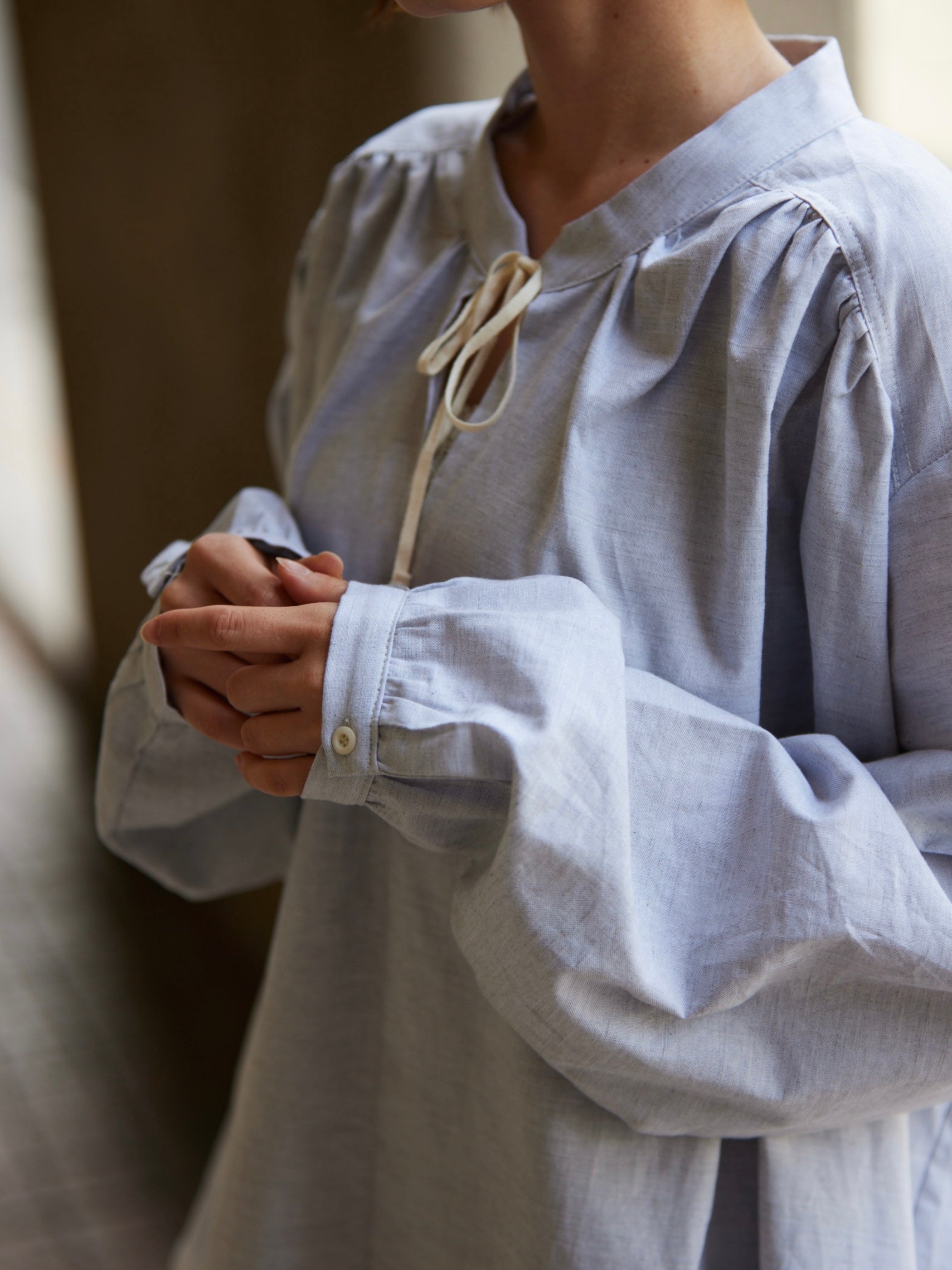 chiffon flare blouse