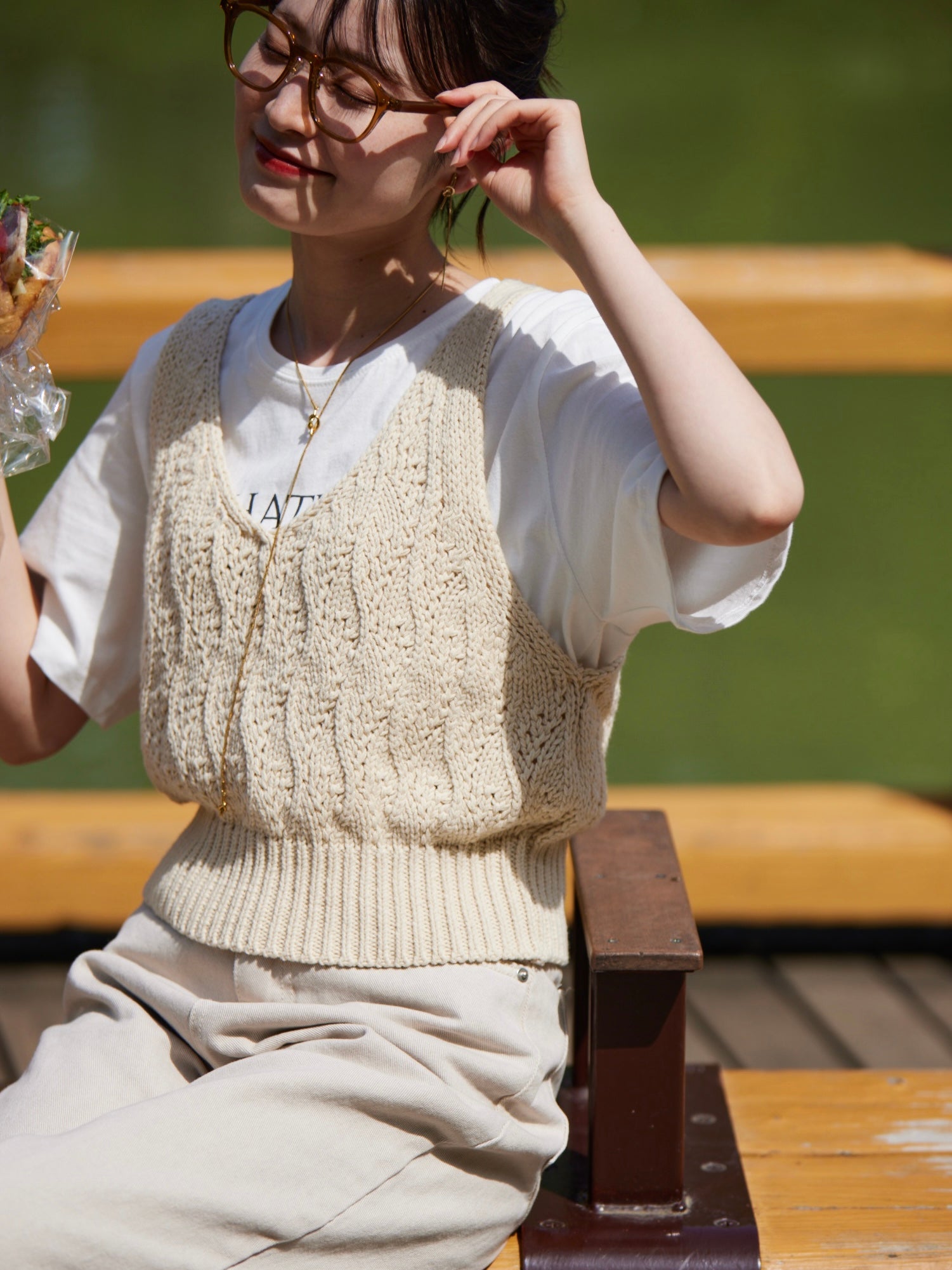 fluffy knit bustier