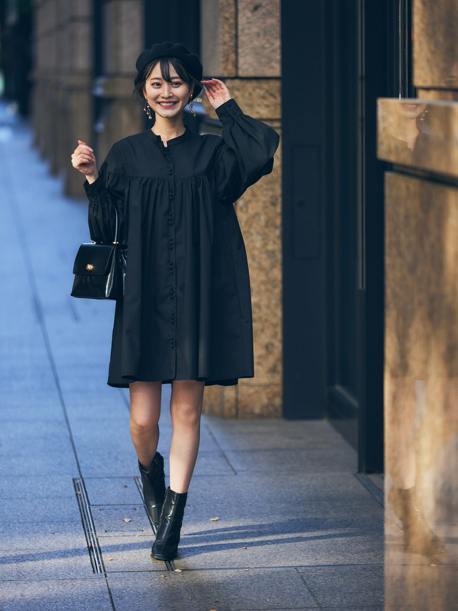 volume gather mini one-piece