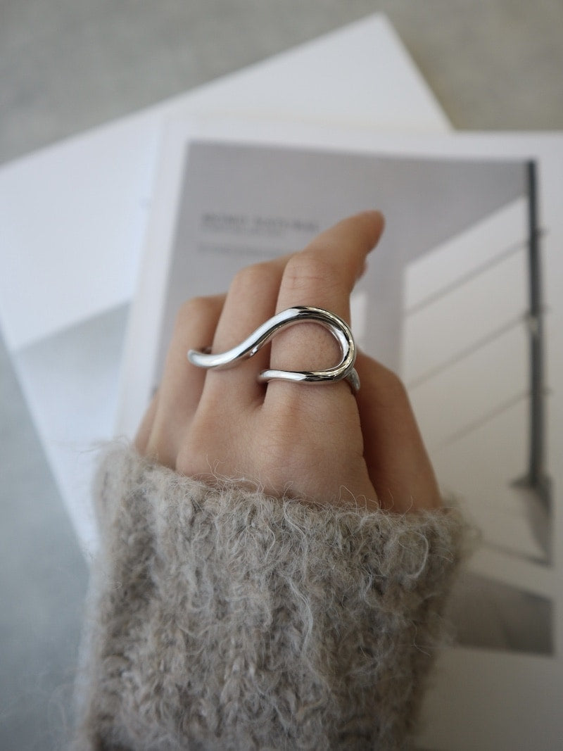 wave double ring