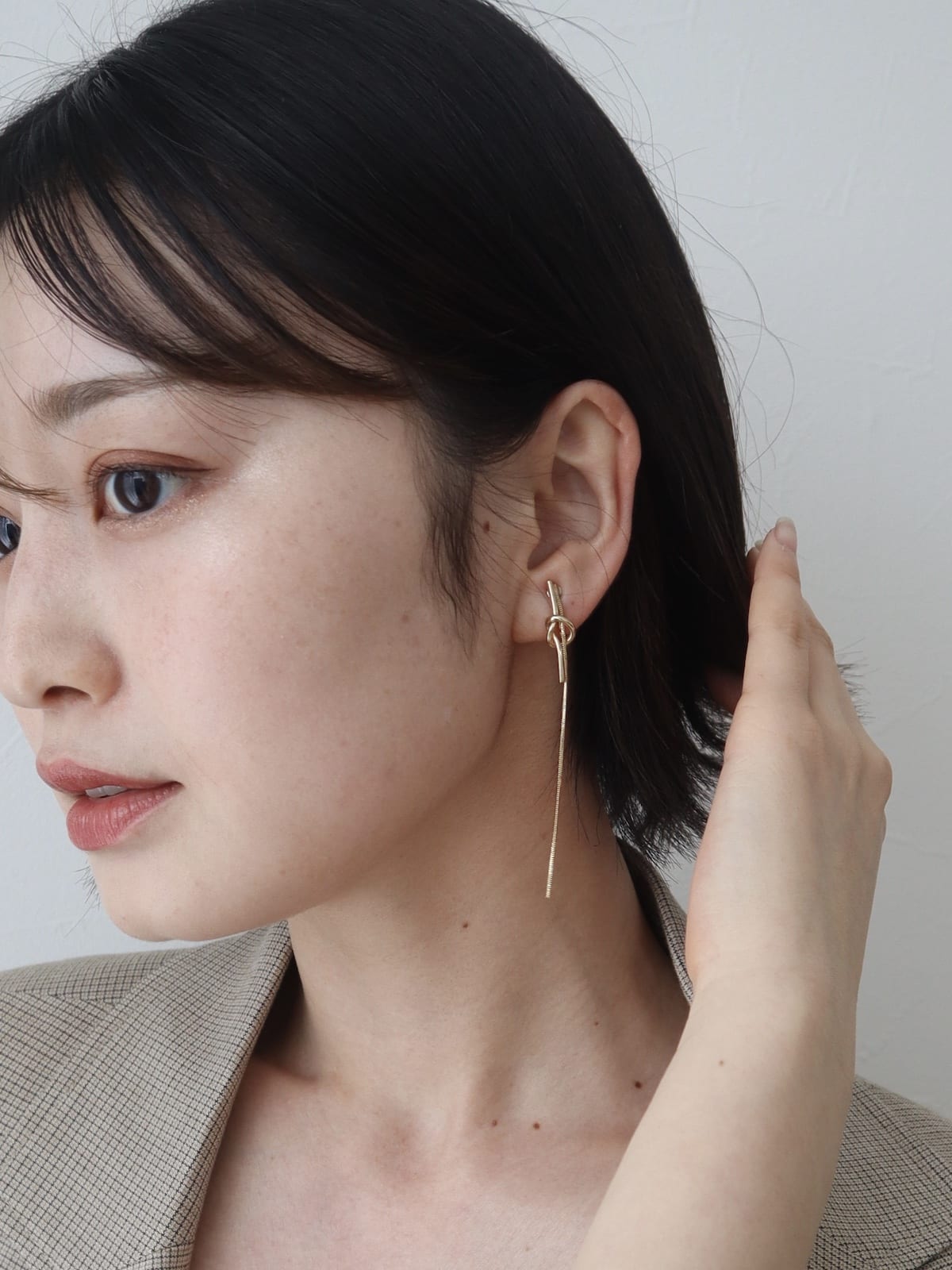 knot long pierce/earing