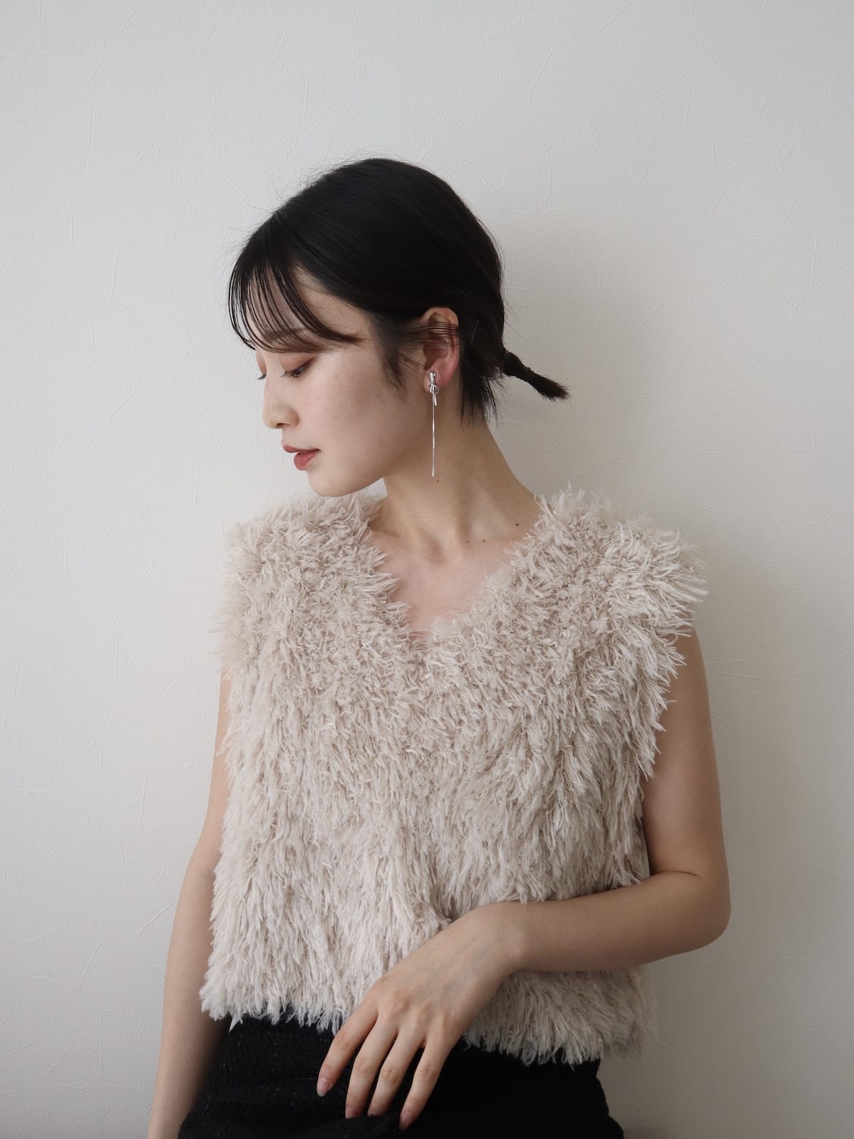 knot long pierce/earing