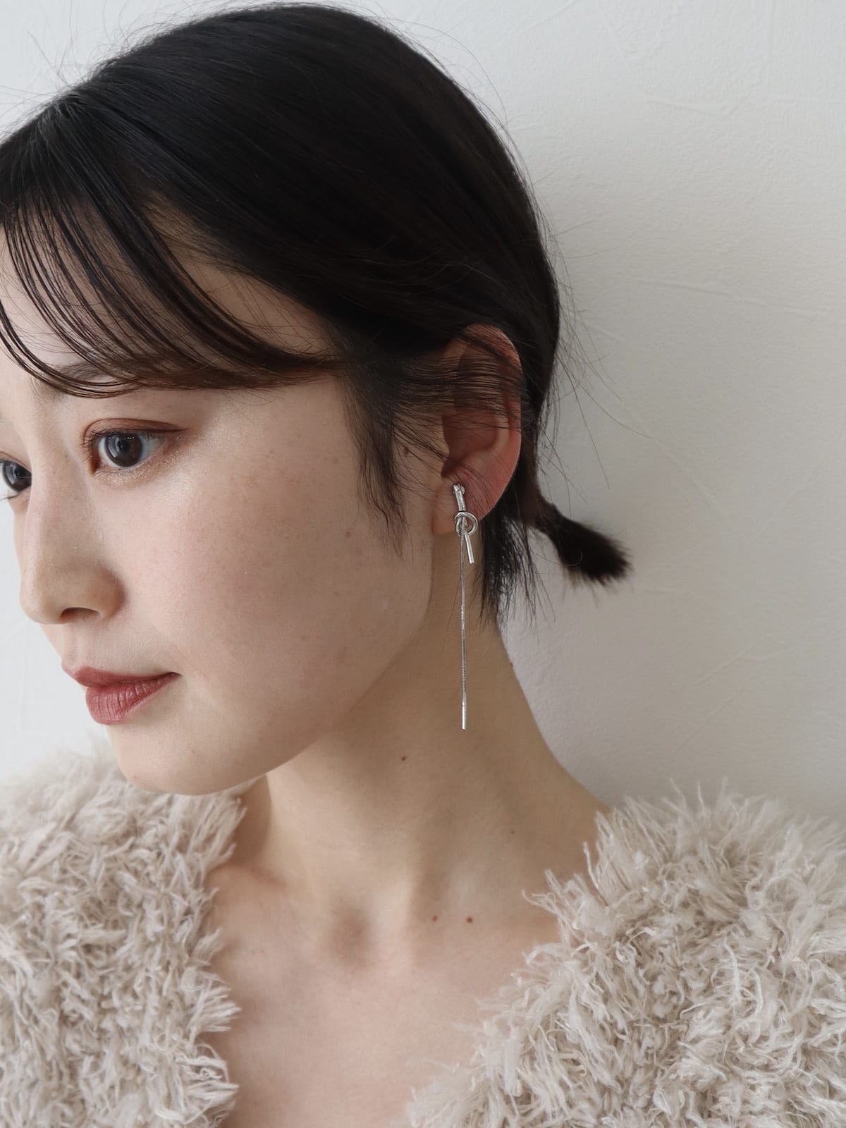 knot long pierce/earing