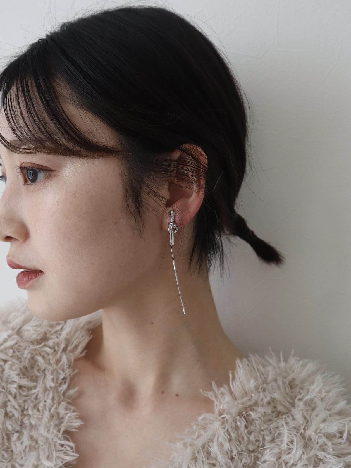 knot long pierce/earing