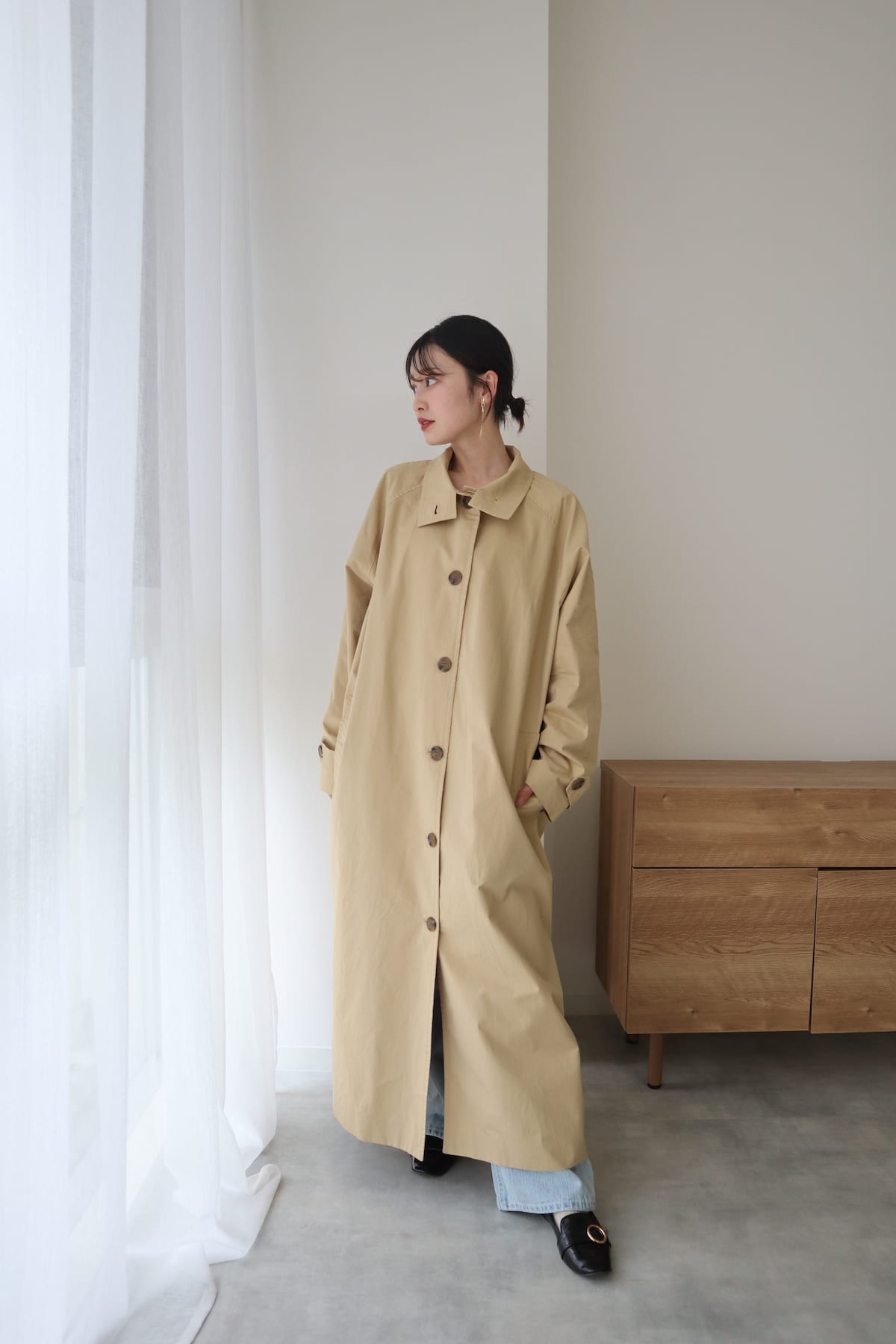 standcollar spring coat