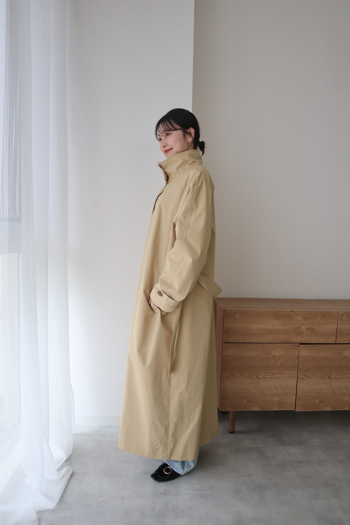 standcollar spring coat
