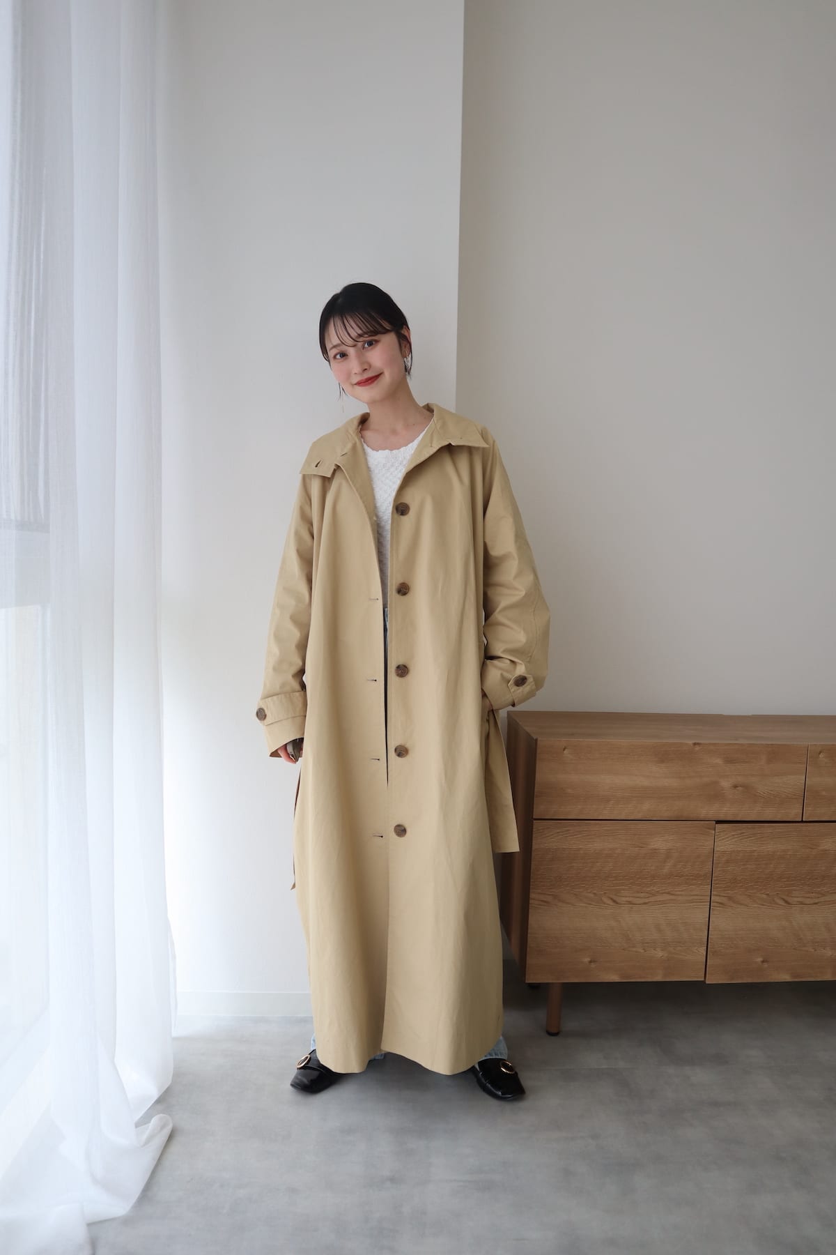 standcollar spring coat