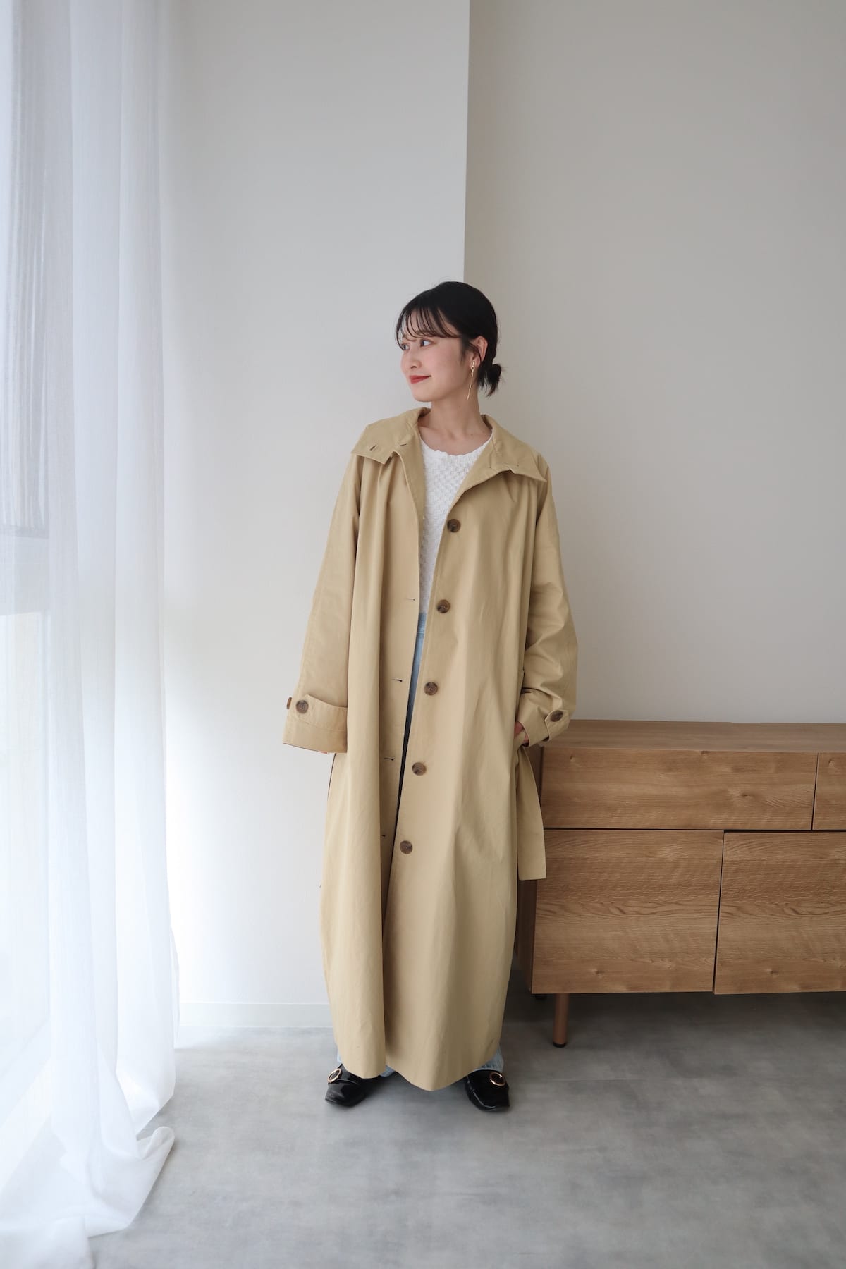 standcollar spring coat