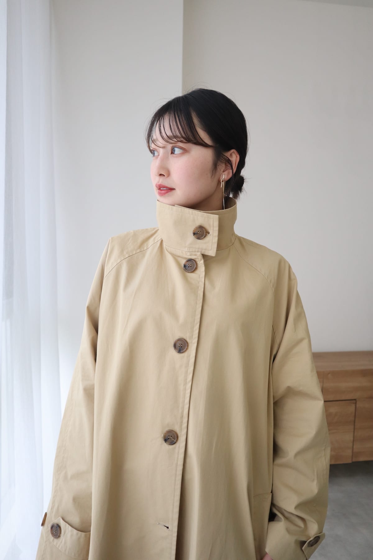 standcollar spring coat