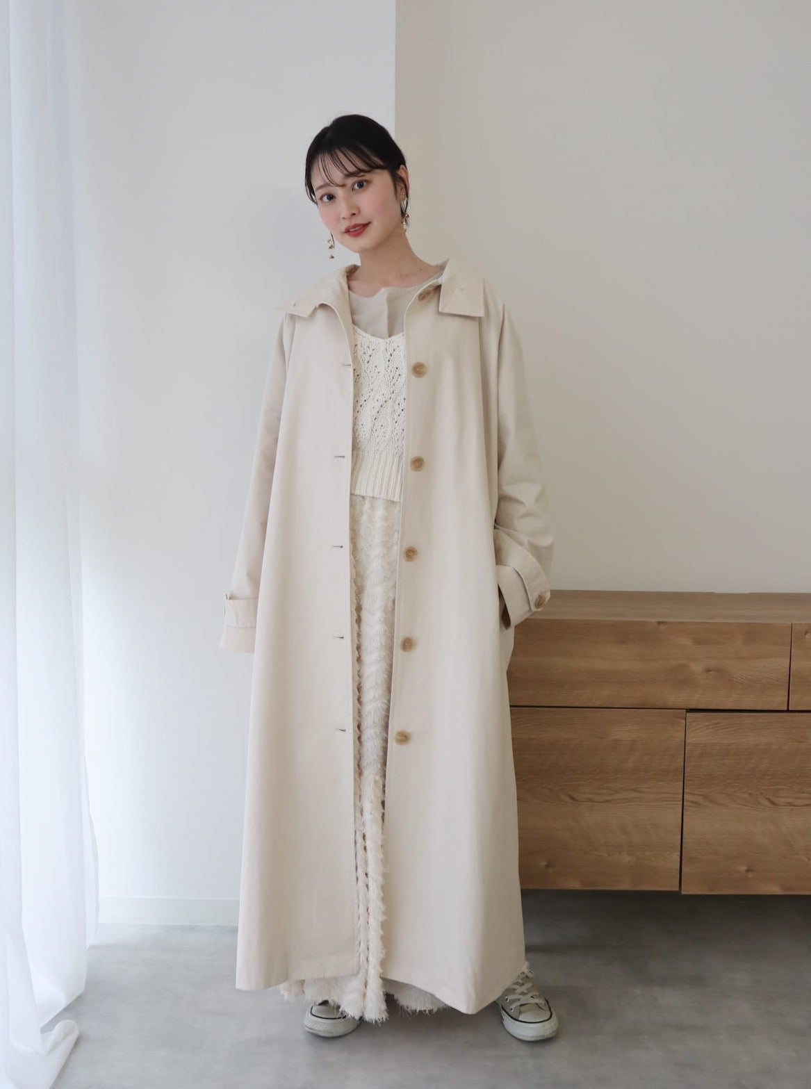 standcollar spring coat