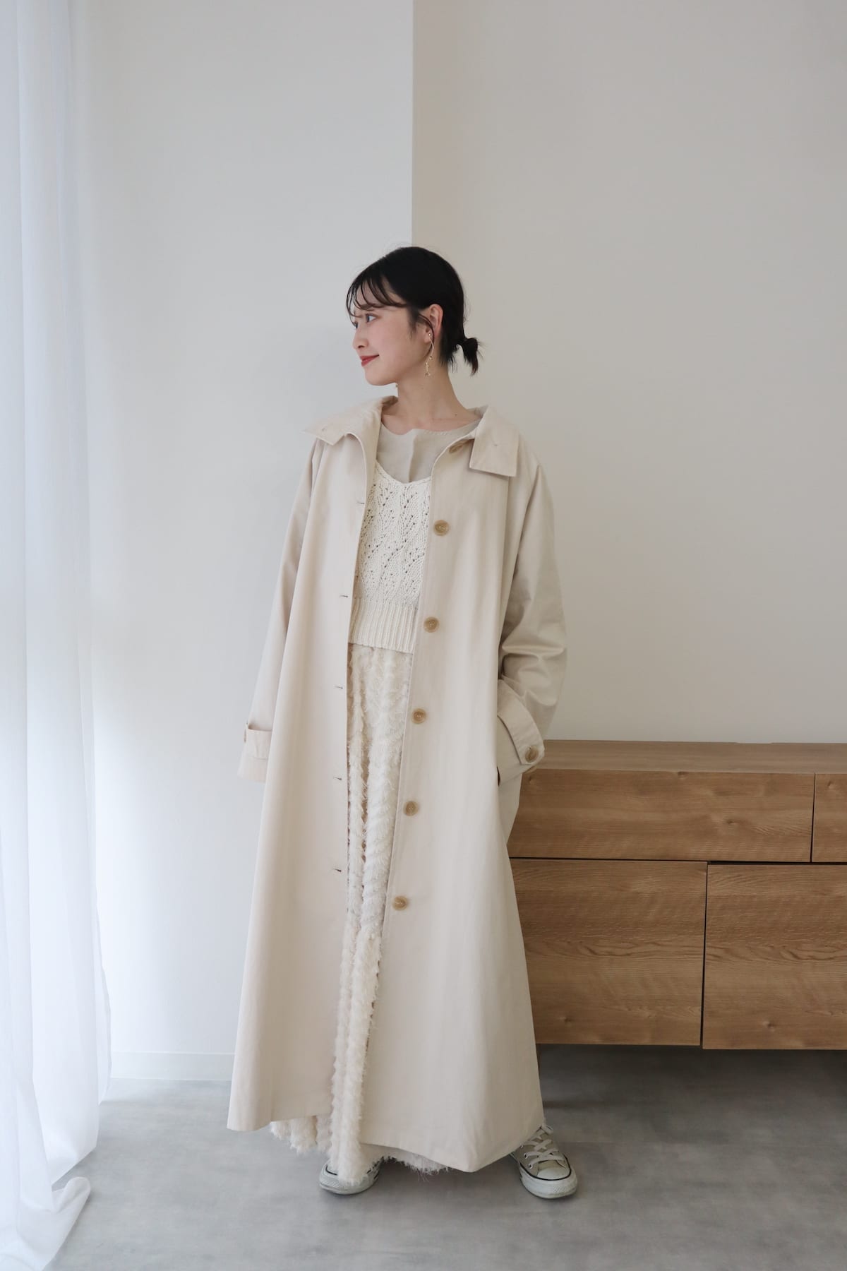 standcollar spring coat
