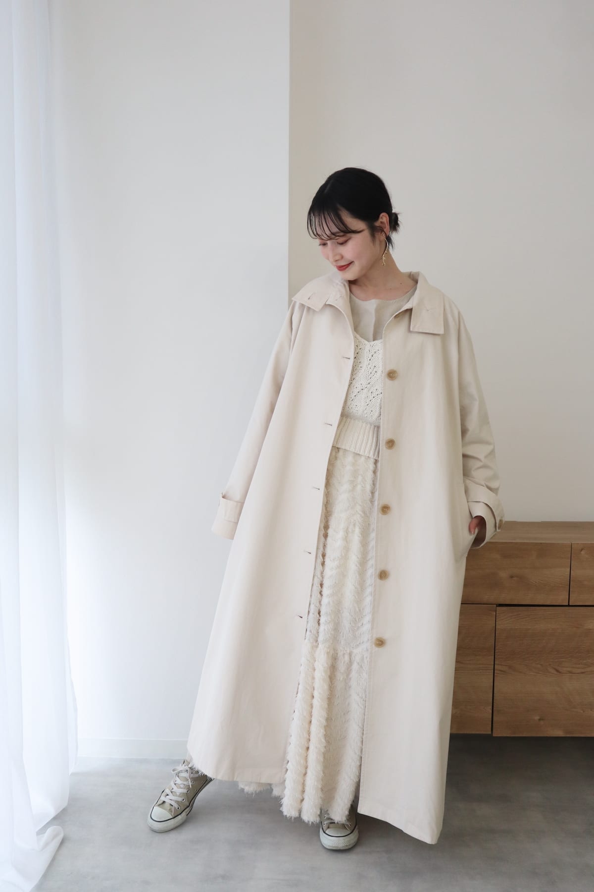 standcollar spring coat