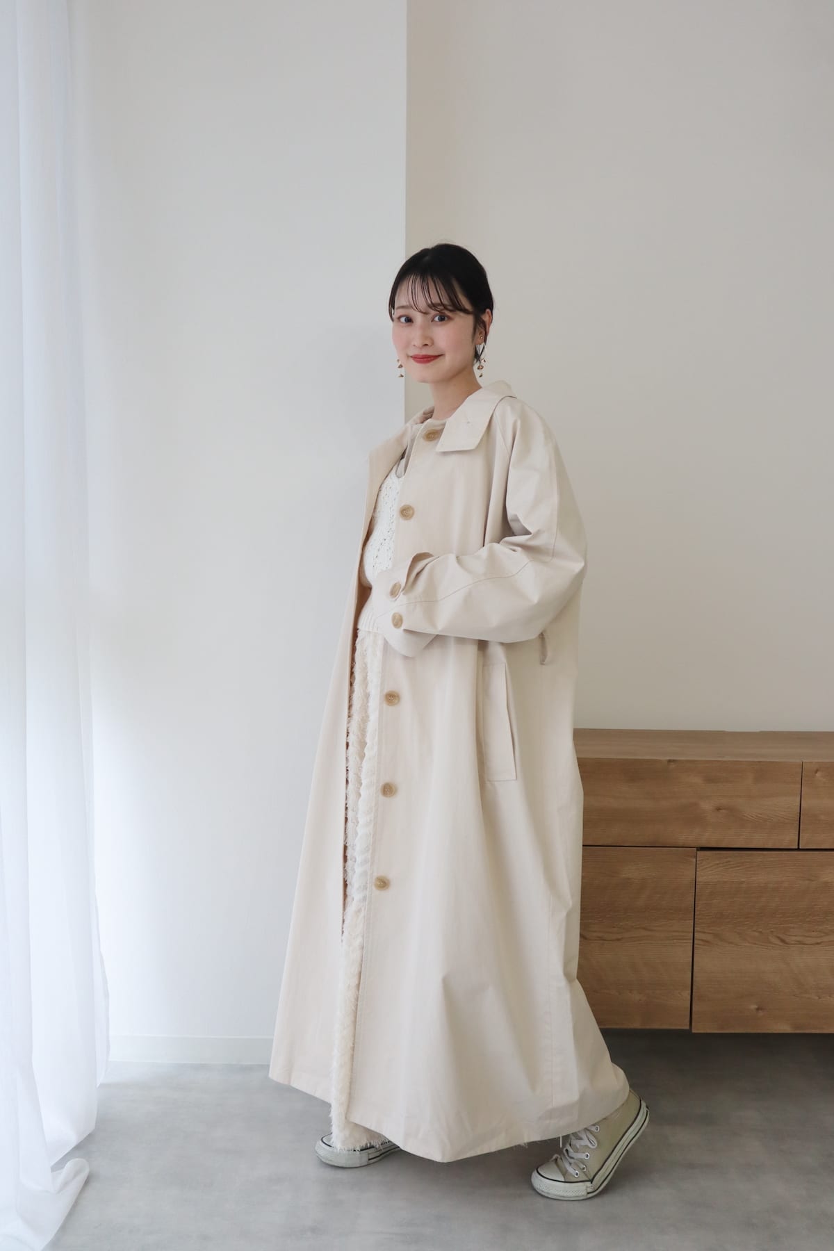 standcollar spring coat