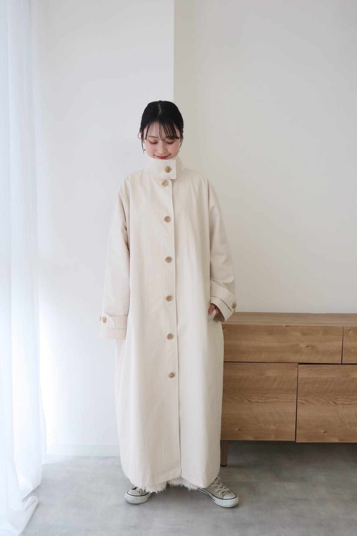 standcollar spring coat