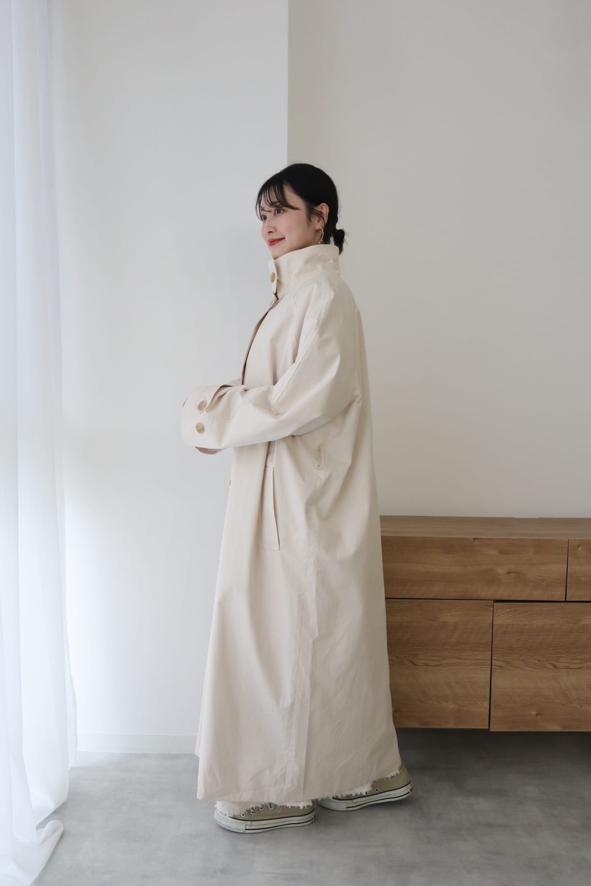 standcollar spring coat