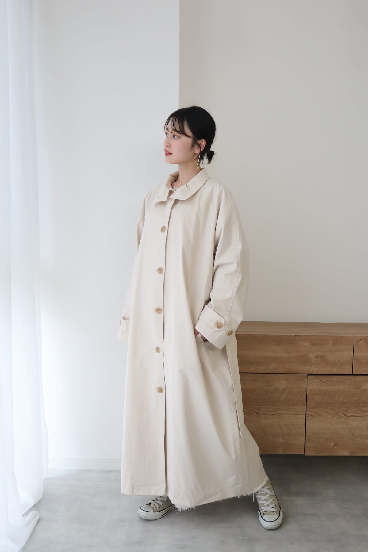standcollar spring coat