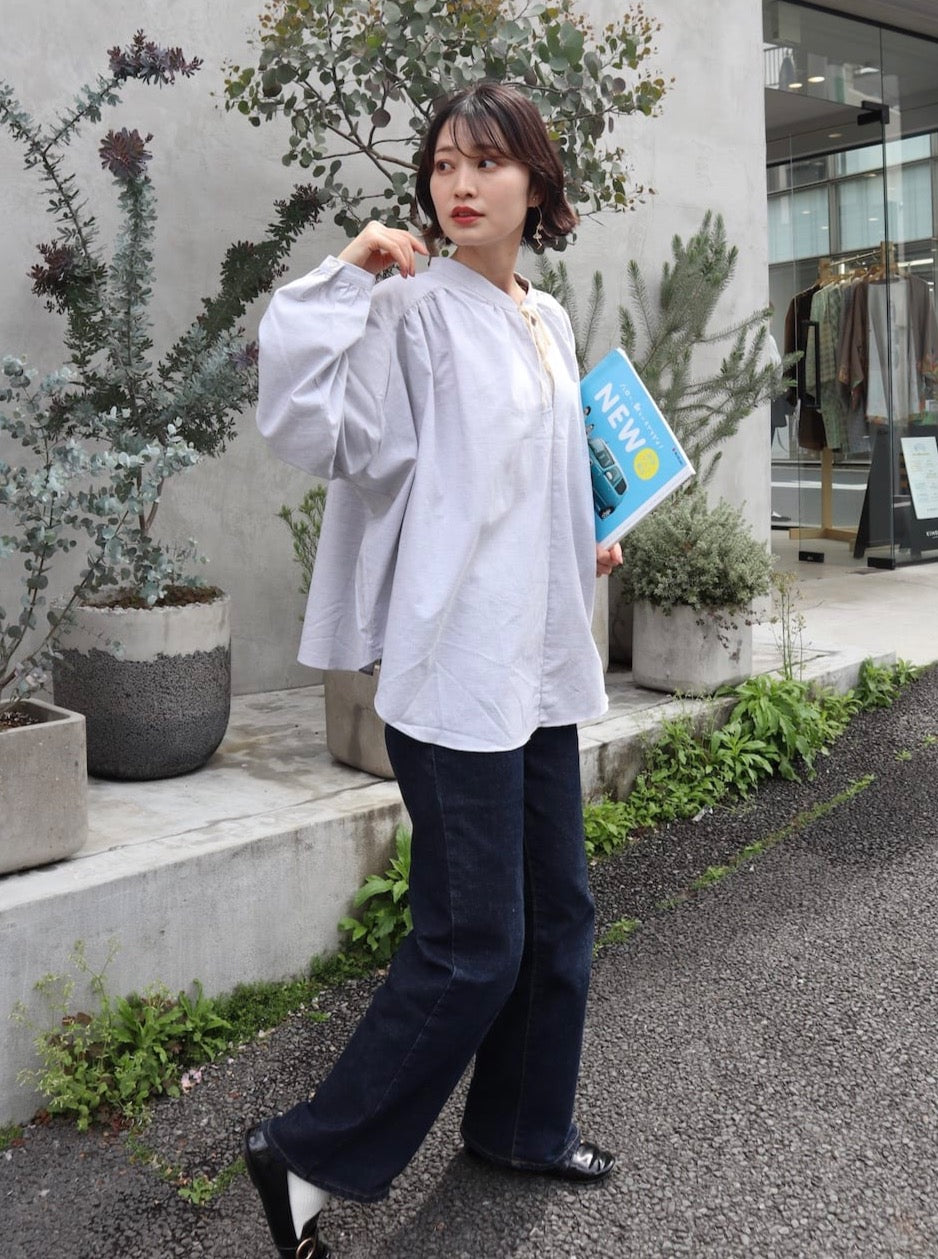 chiffon flare blouse
