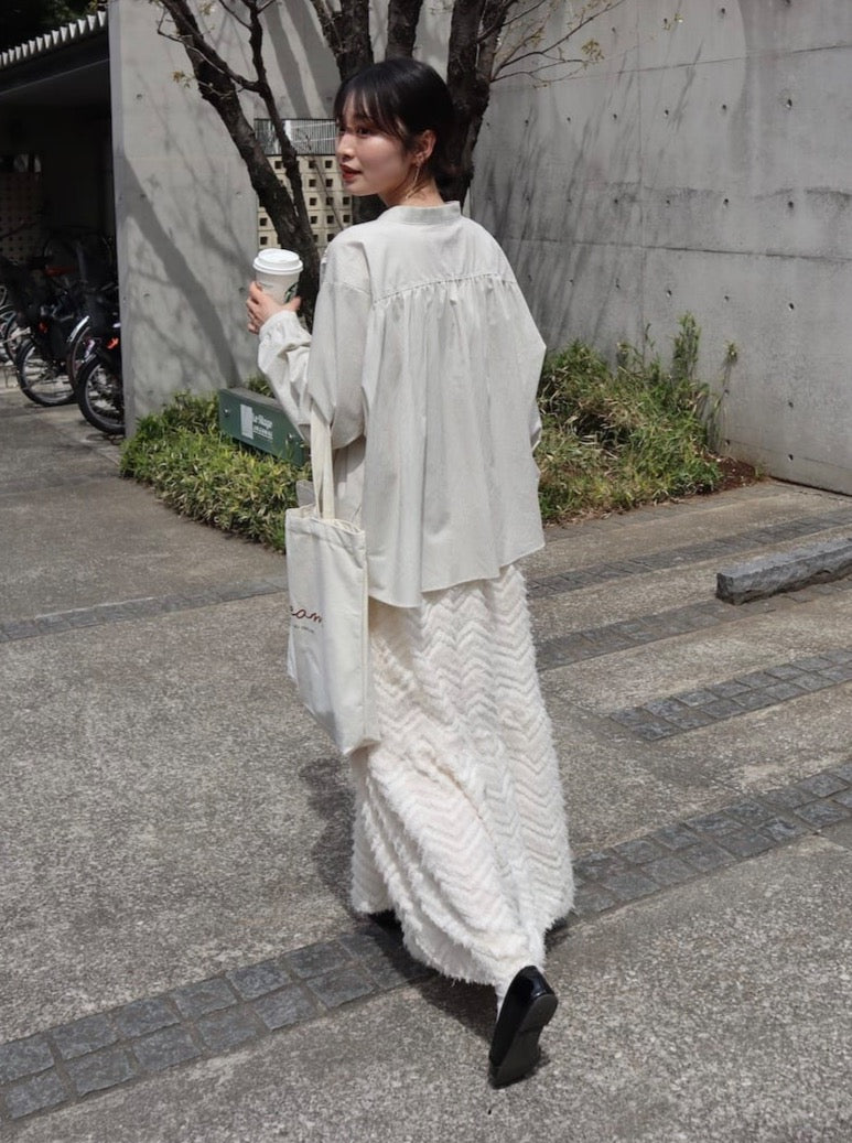 chiffon flare blouse