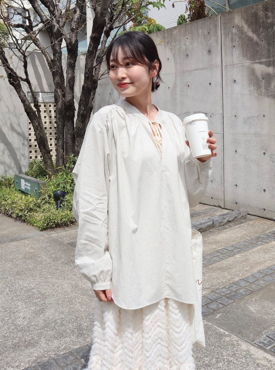 chiffon flare blouse