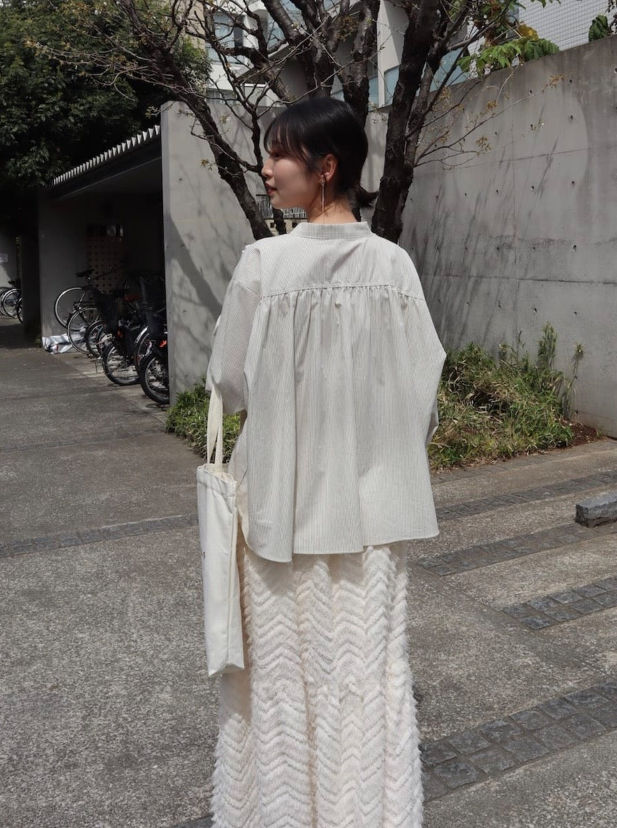 chiffon flare blouse