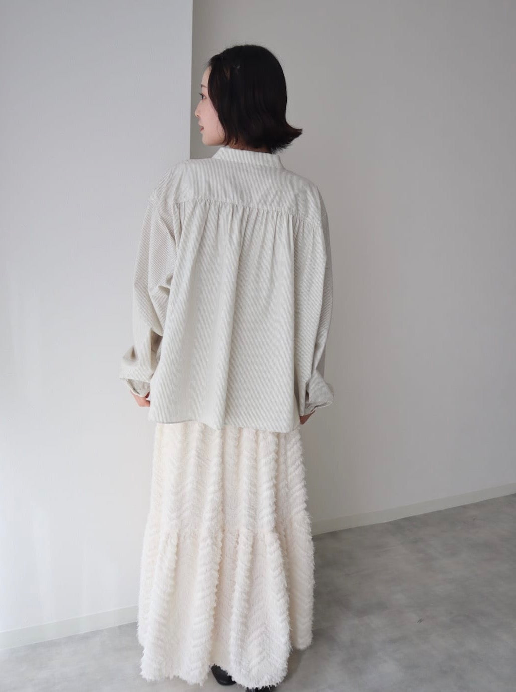 chiffon flare blouse