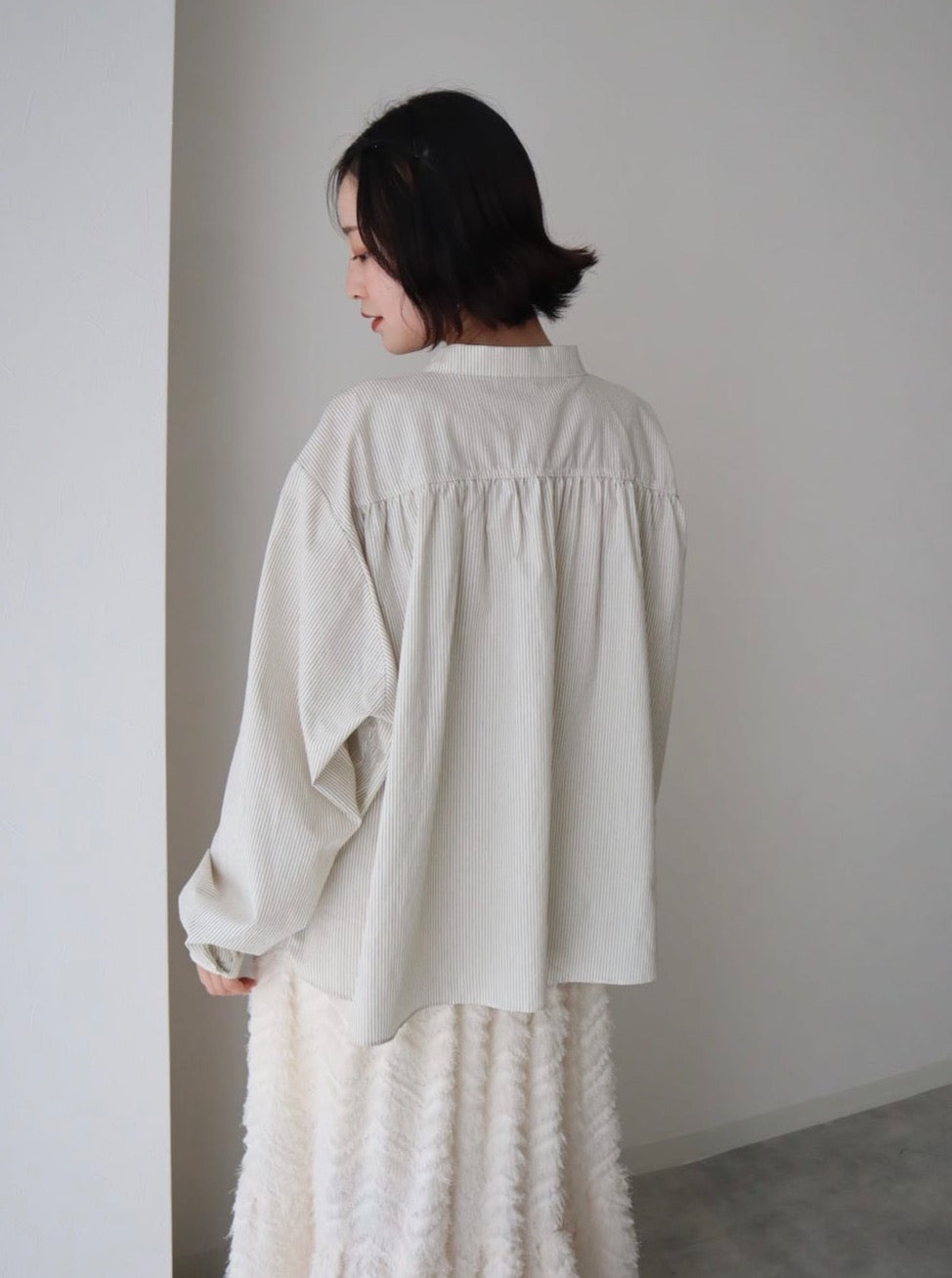 chiffon flare blouse