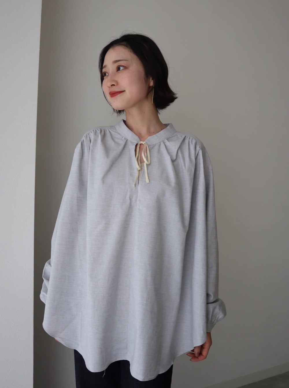 chiffon flare blouse