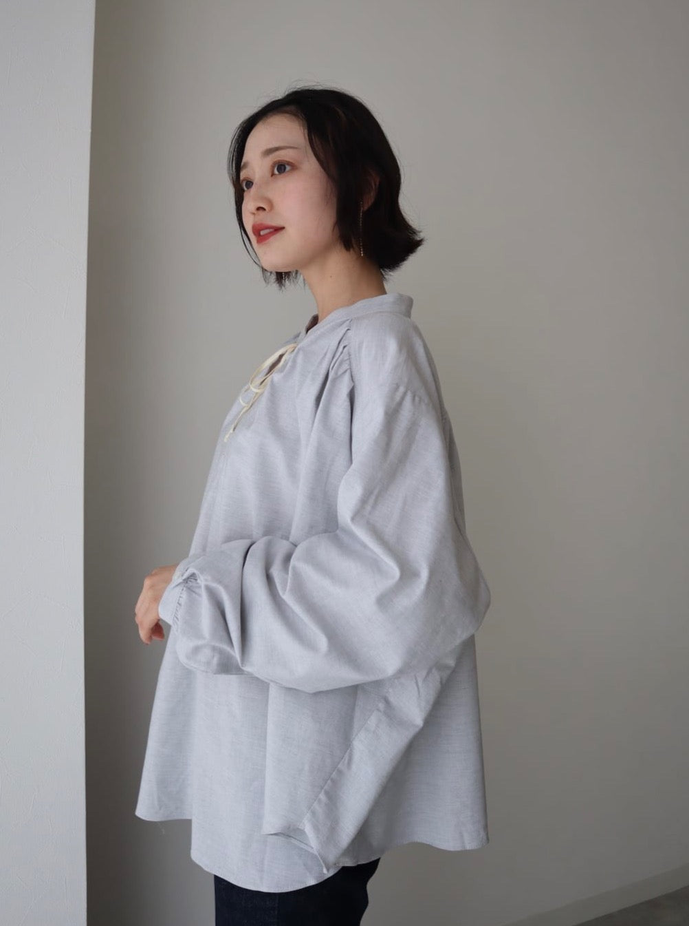 chiffon flare blouse