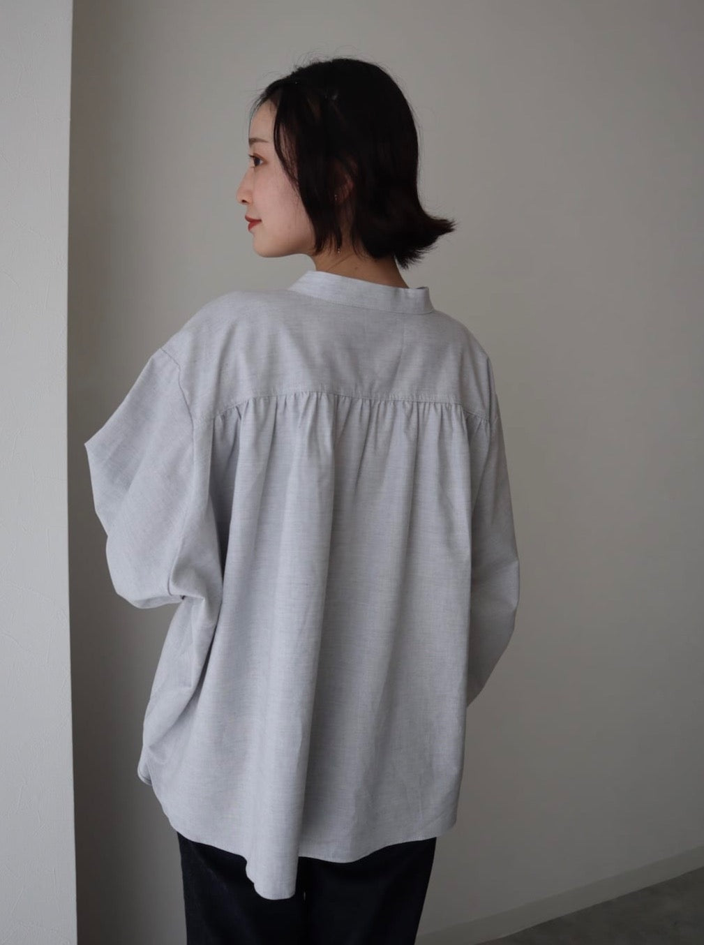 chiffon flare blouse